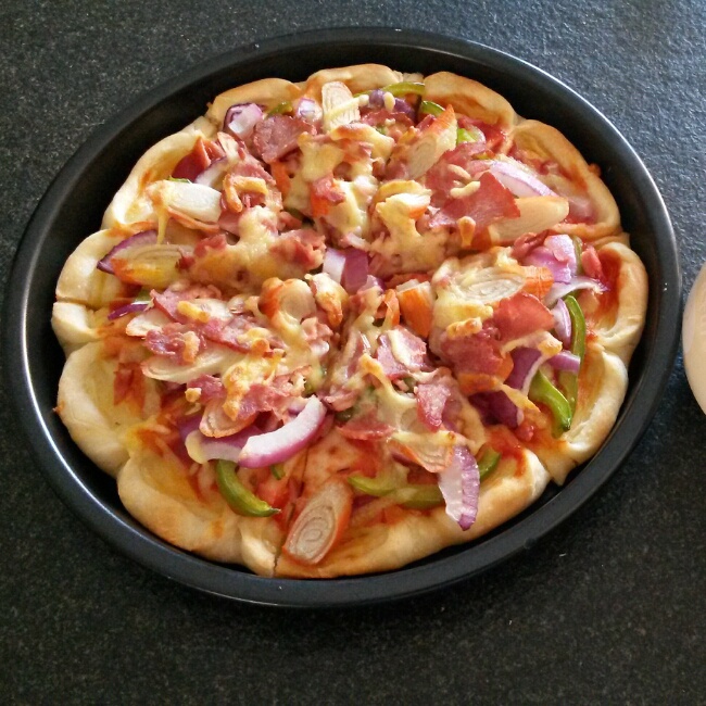 夏威夷pizza（附饼底冷冻法）