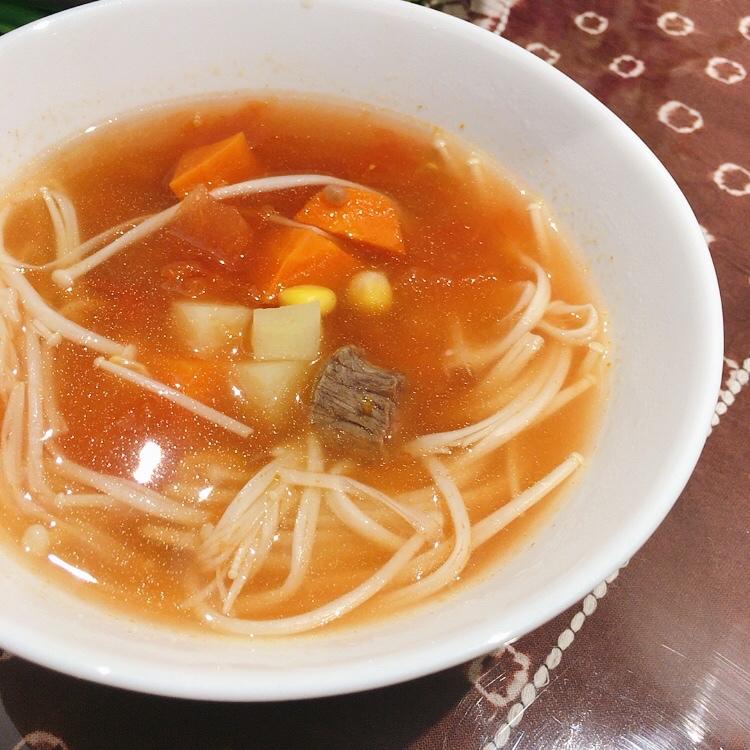 番茄牛肉汤（简易版）