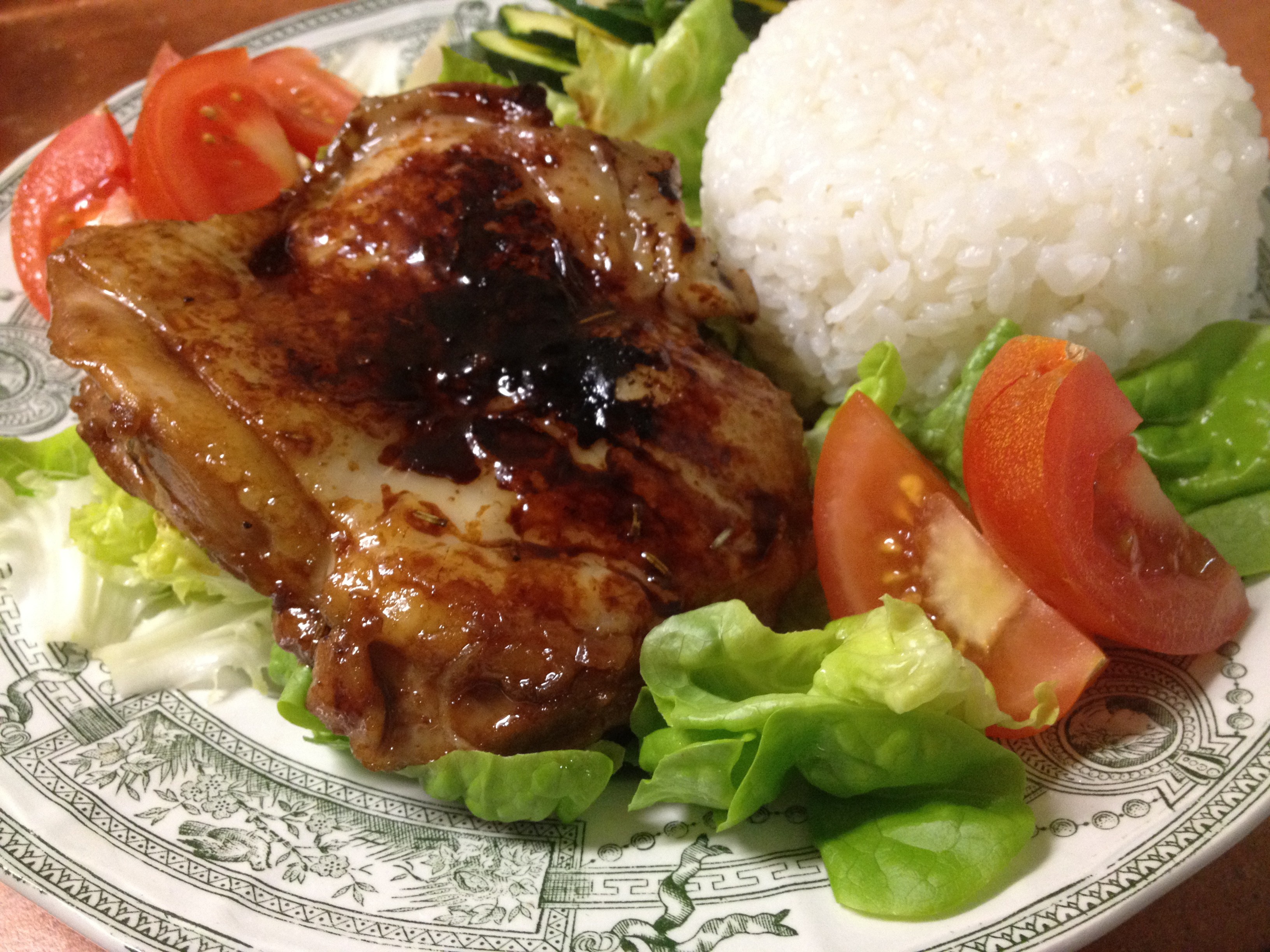 日式照烧鸡腿饭