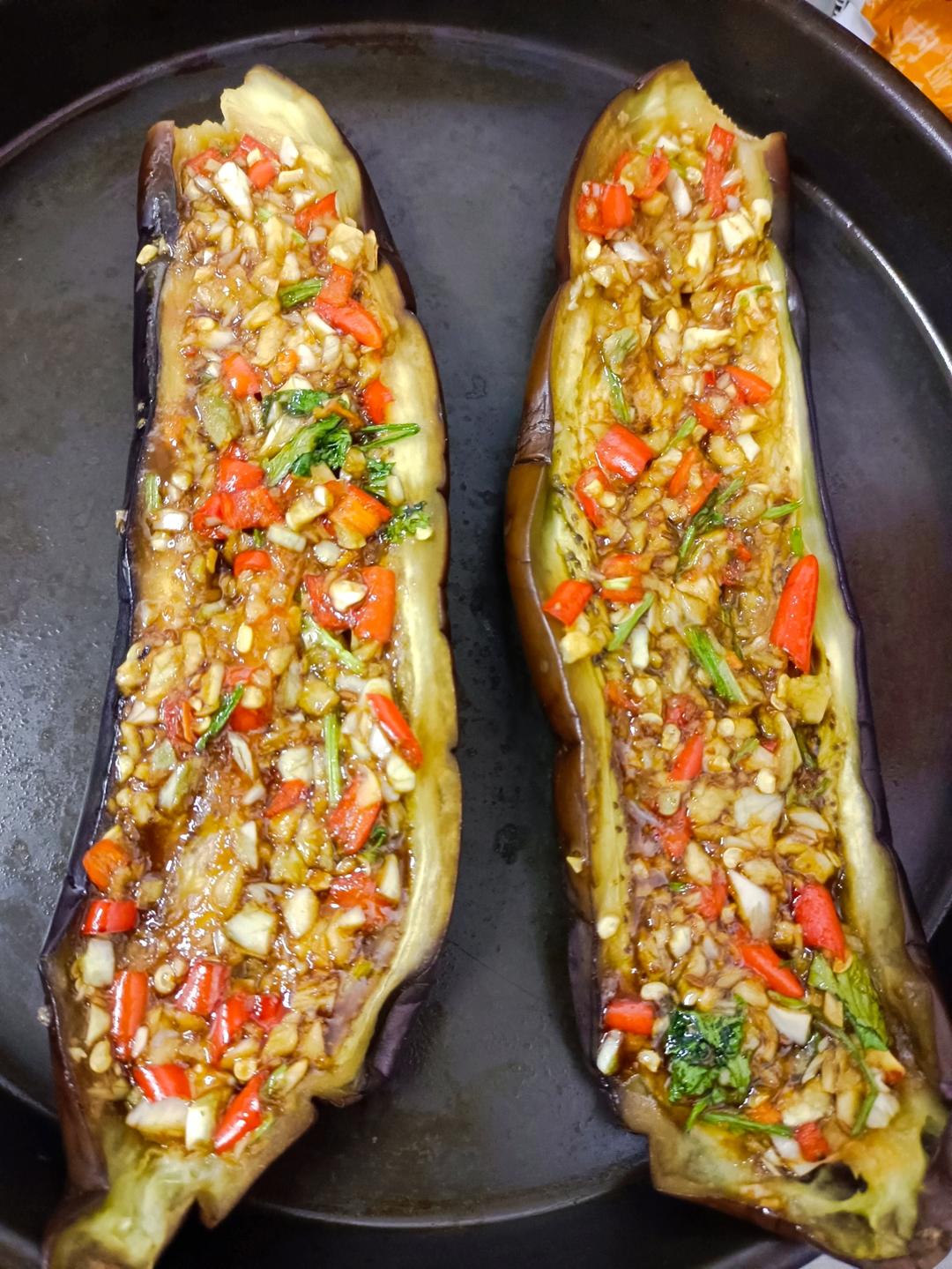 蒜蓉烤茄子🍆【烤箱版】烧烤夜宵Top榜单 省时省力