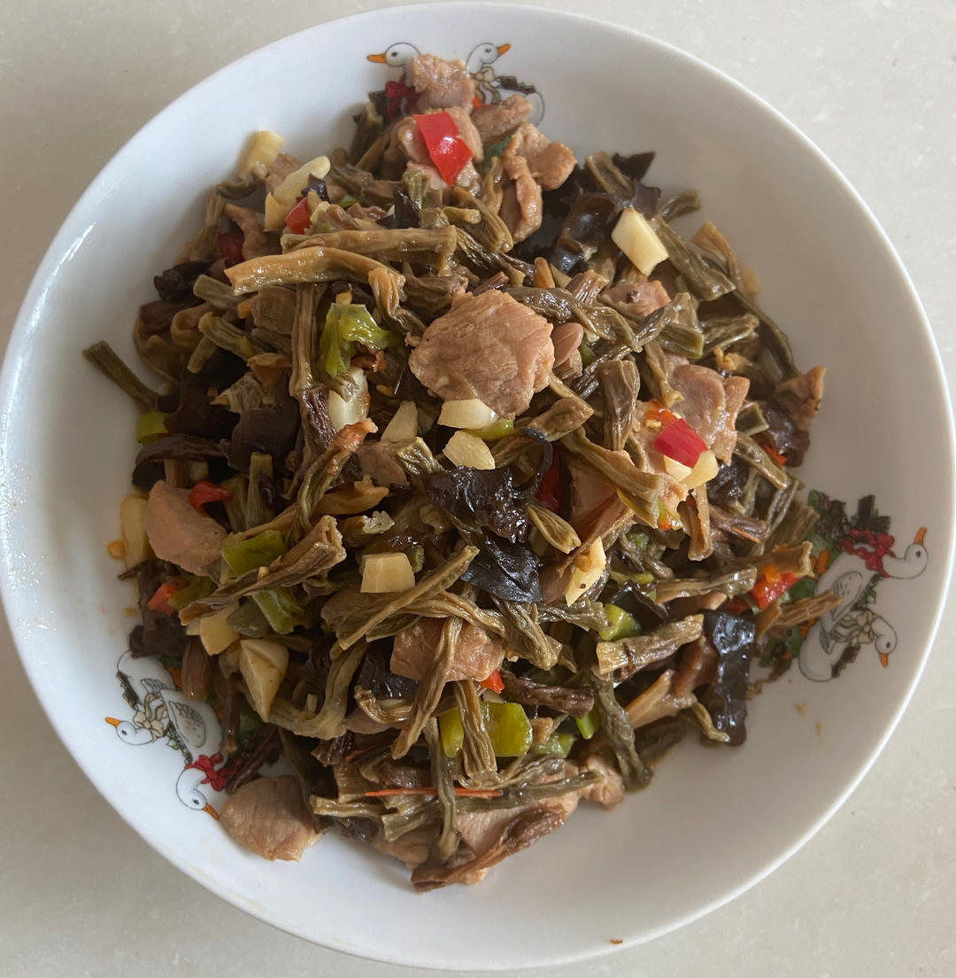 干豆角炒腊肉