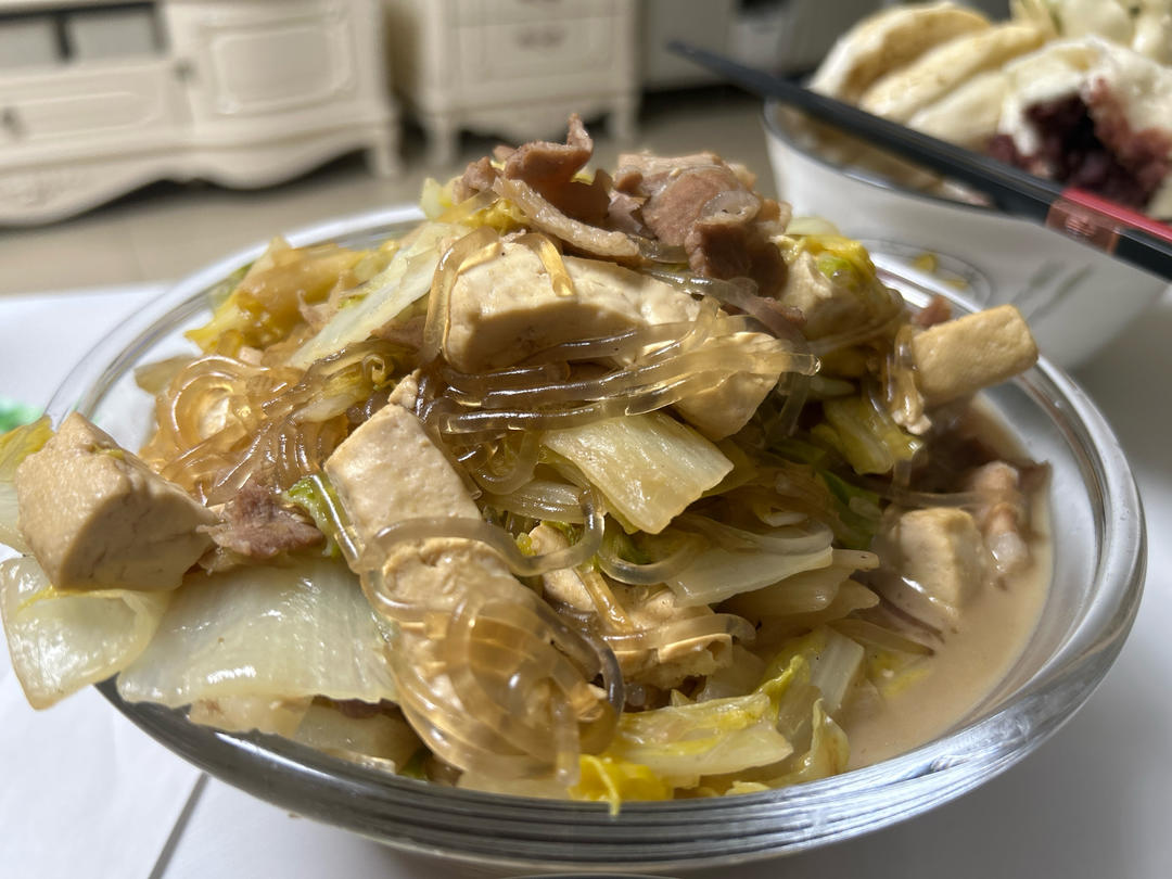 经典大乱炖之—猪肉白菜炖粉条
