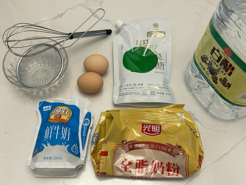 纯奶手撕吐司的做法 步骤1