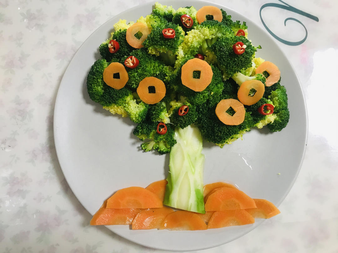 年夜菜之吉祥发财树(辣汁西兰花)