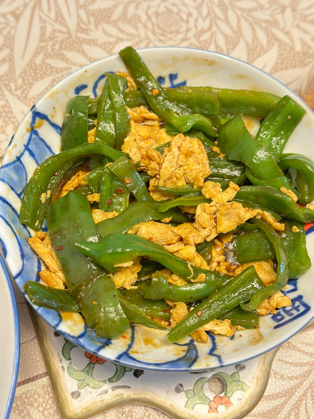 超级下饭的虎皮青椒炒鸡蛋！三碗饭都不够