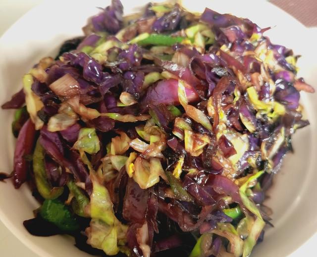 炒紫甘蓝的做法