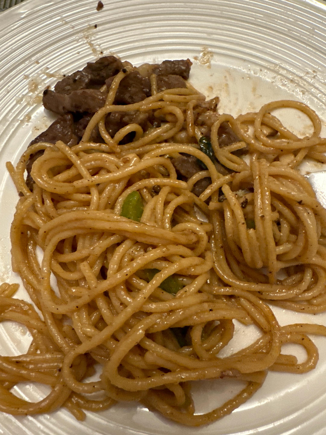 黑椒牛柳意面