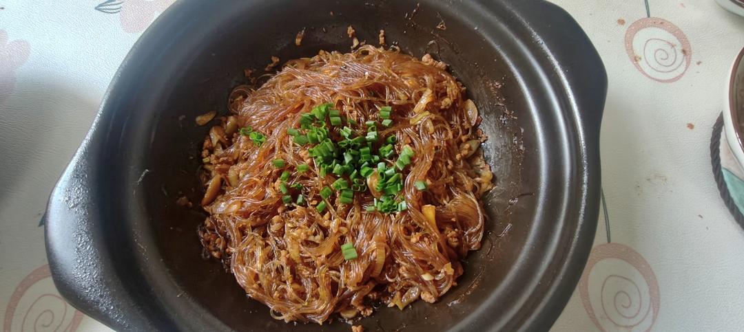 肉末粉丝煲（蚂蚁上树，干捞粉丝煲）