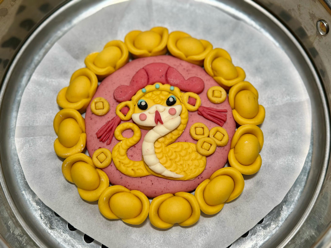 🧧2025新年馒头｜金蛇纳财，鸿运当头