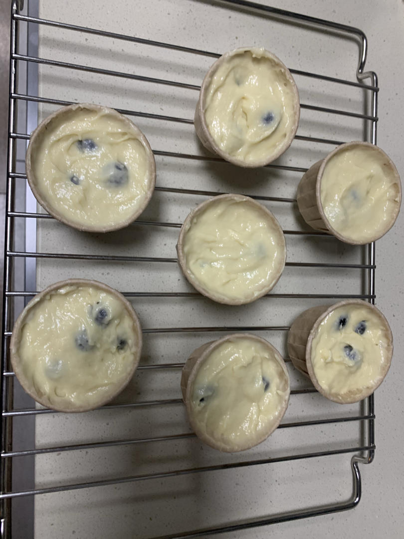 【爆浆蓝莓玛芬蛋糕】搅和几下就爆浆了～Blueberry Muffins～ | Q BAKE