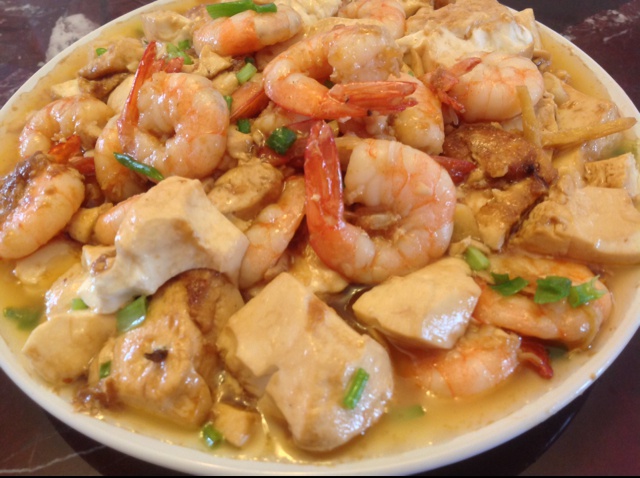虾仁豆腐