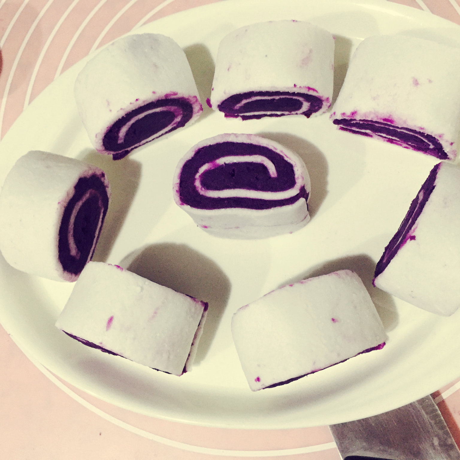 水晶西米紫薯糕
