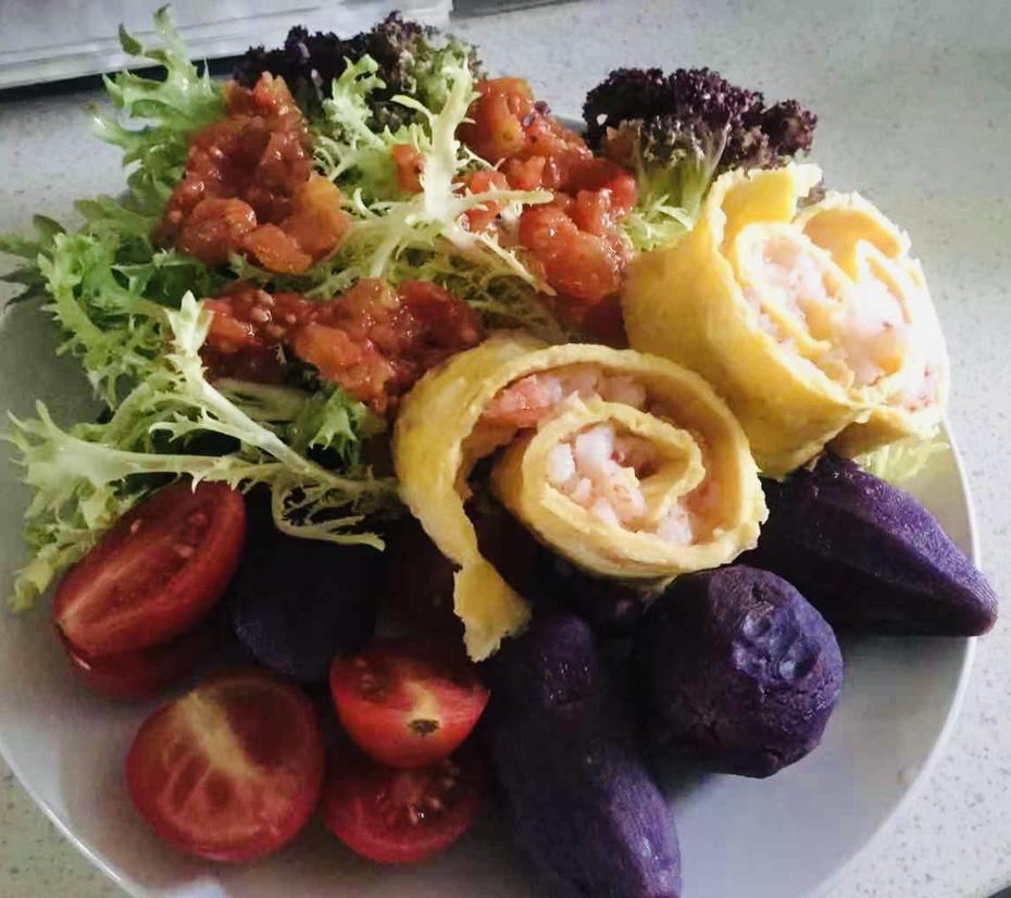 虾卷轻食色拉