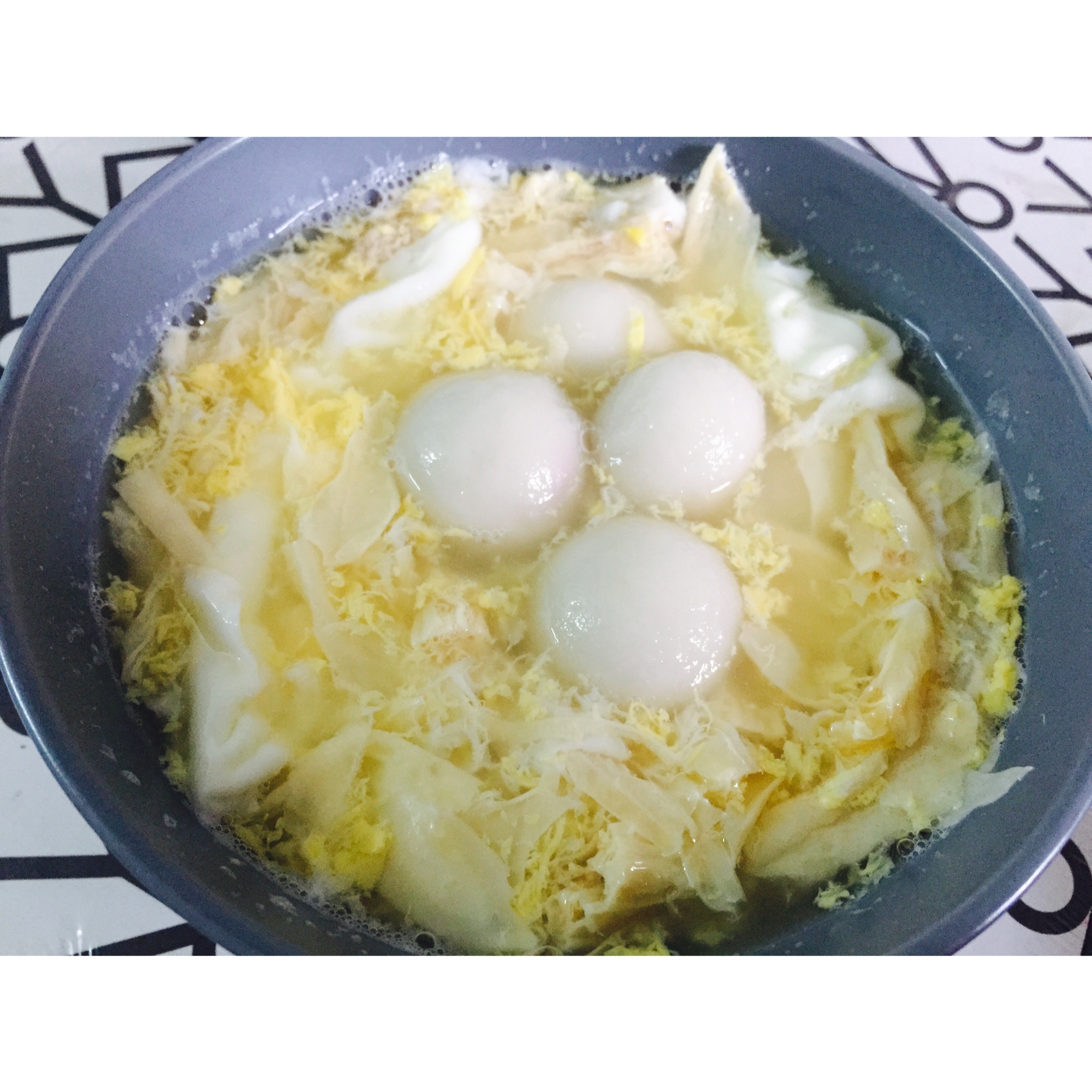 腐竹鸡蛋糖水