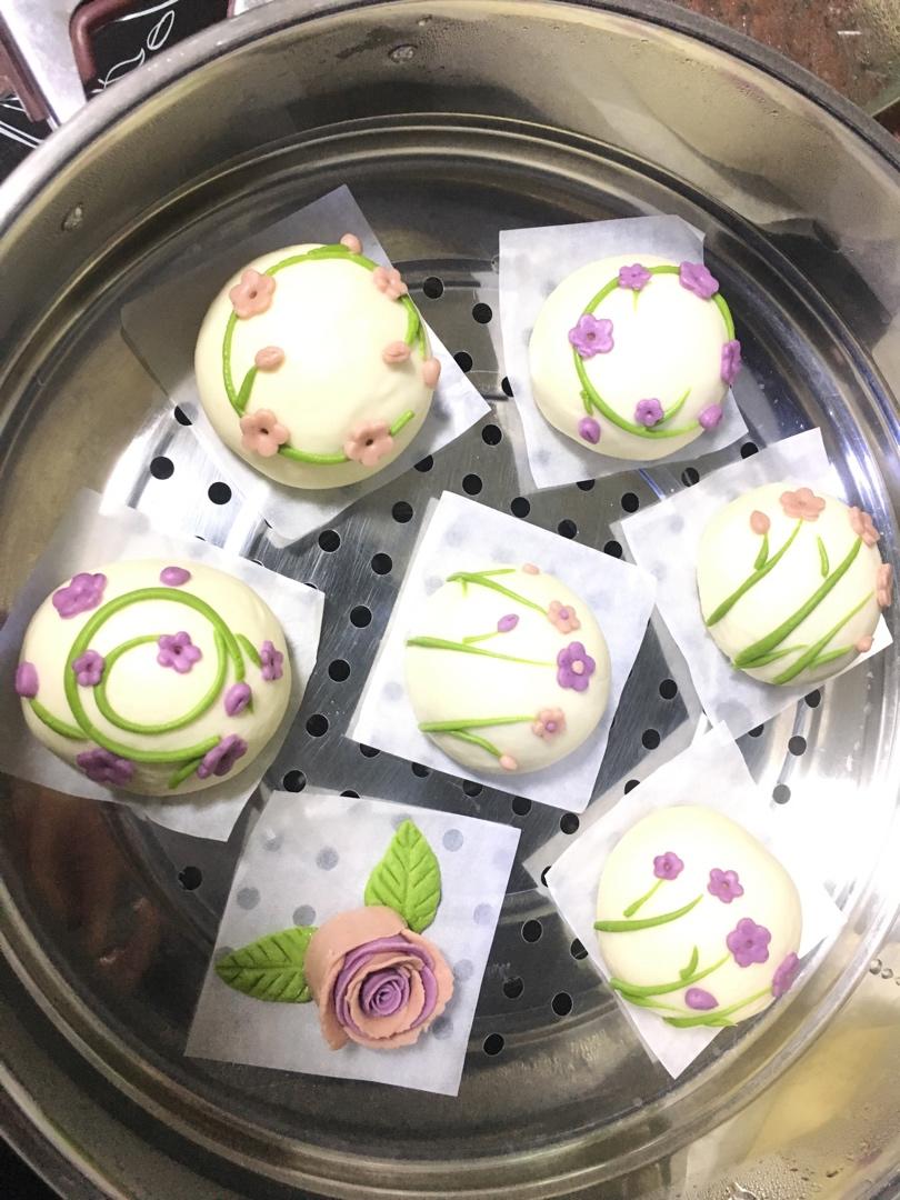 春日花朵馒头