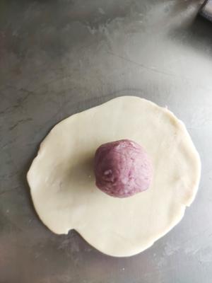 紫薯蛋黄酥的做法 步骤8