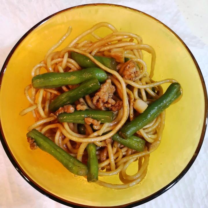 地道老北京扁豆焖面 豆角焖面 太好吃小心吃撑哦