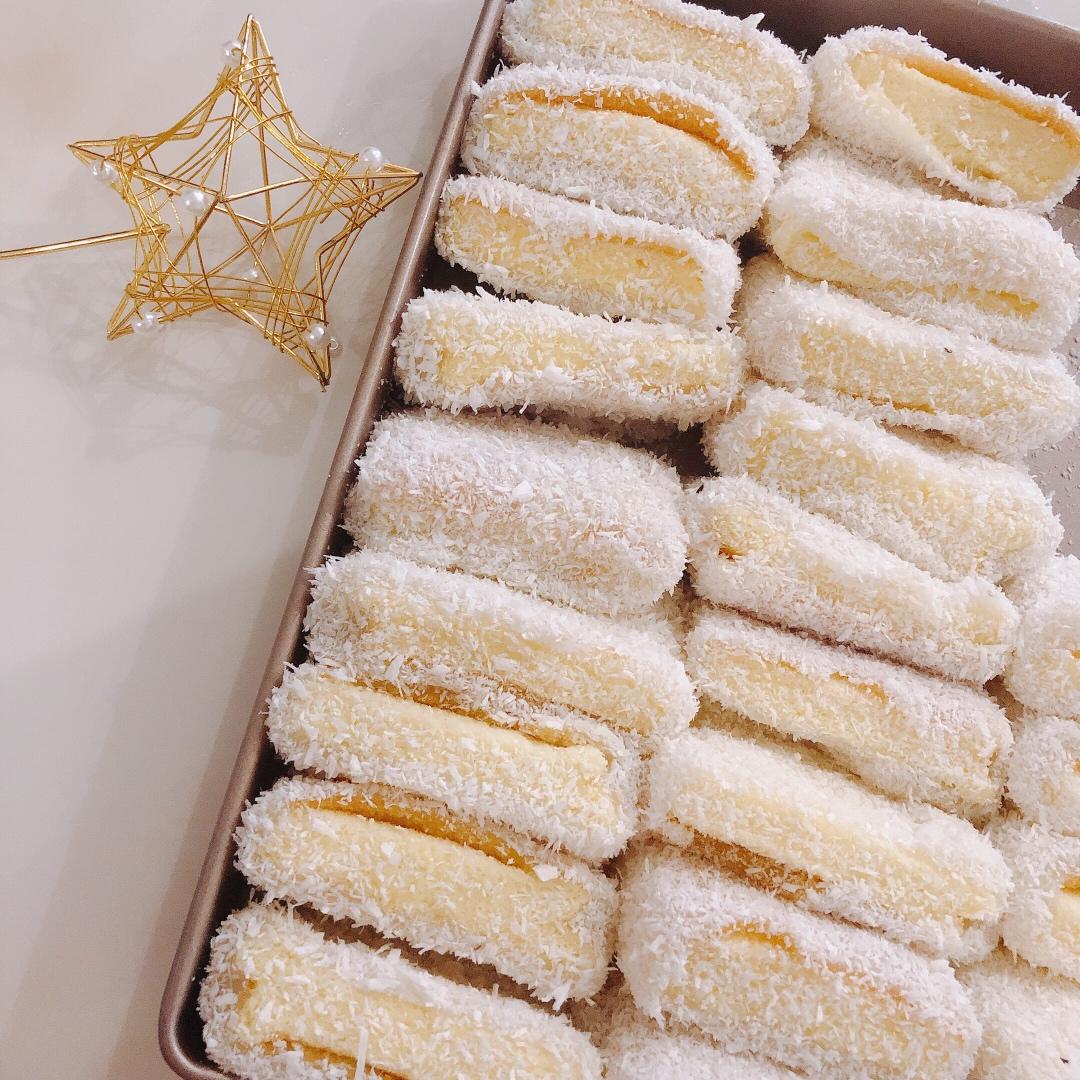 简单好吃❄️白雪糯米糍蛋糕🍰