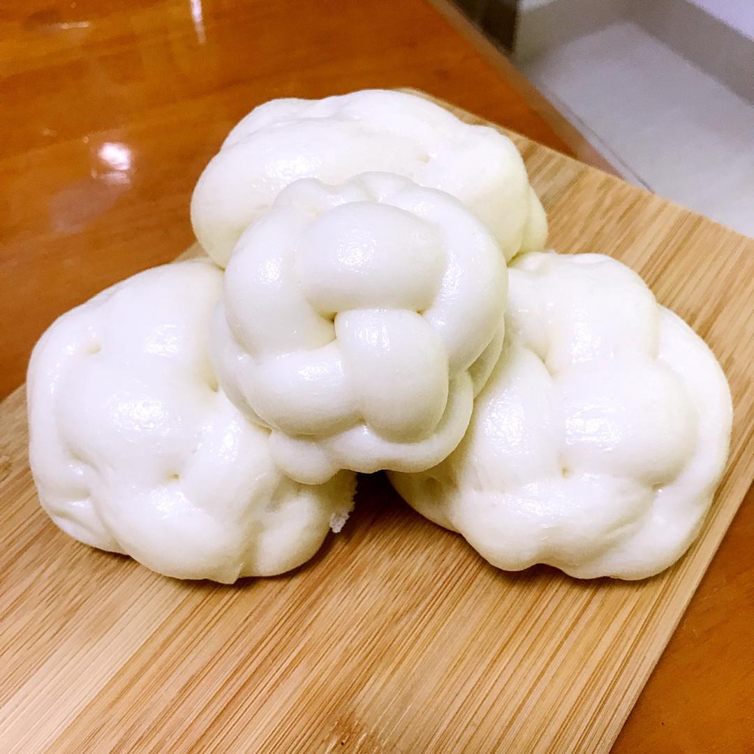 一次性发酵的奶香馒头！