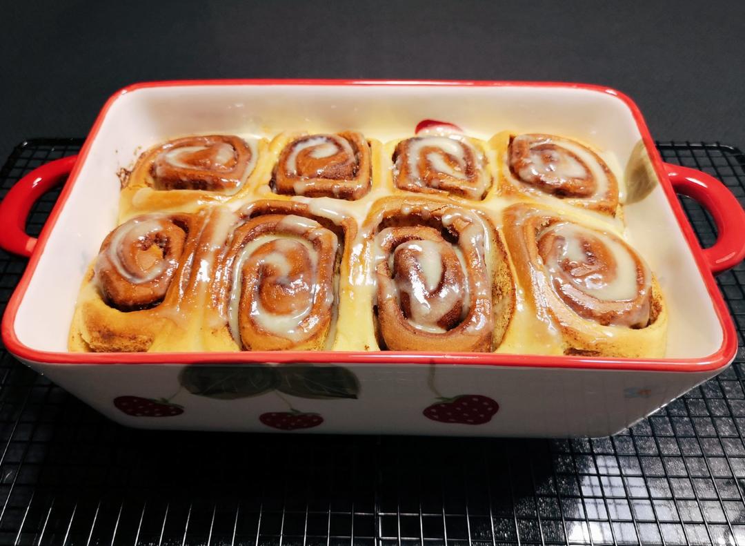 甜蜜的肉桂卷：一次发酵版