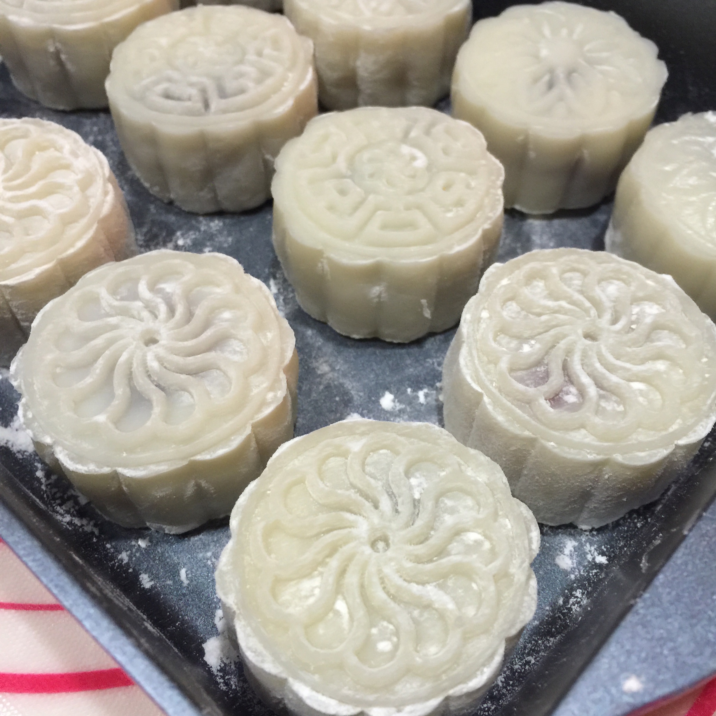 冰皮豆沙月饼