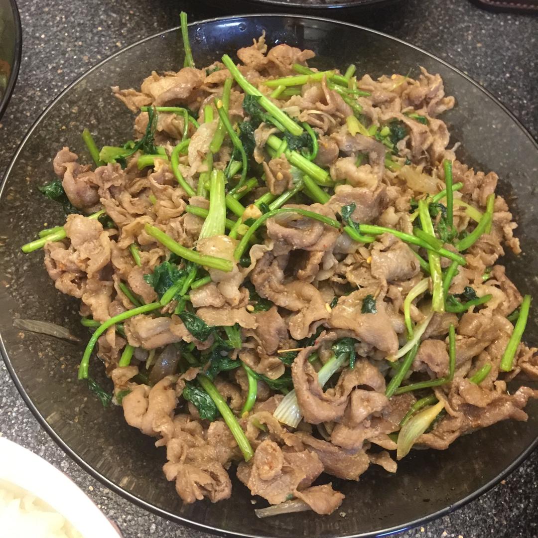 羊肉爆香菜