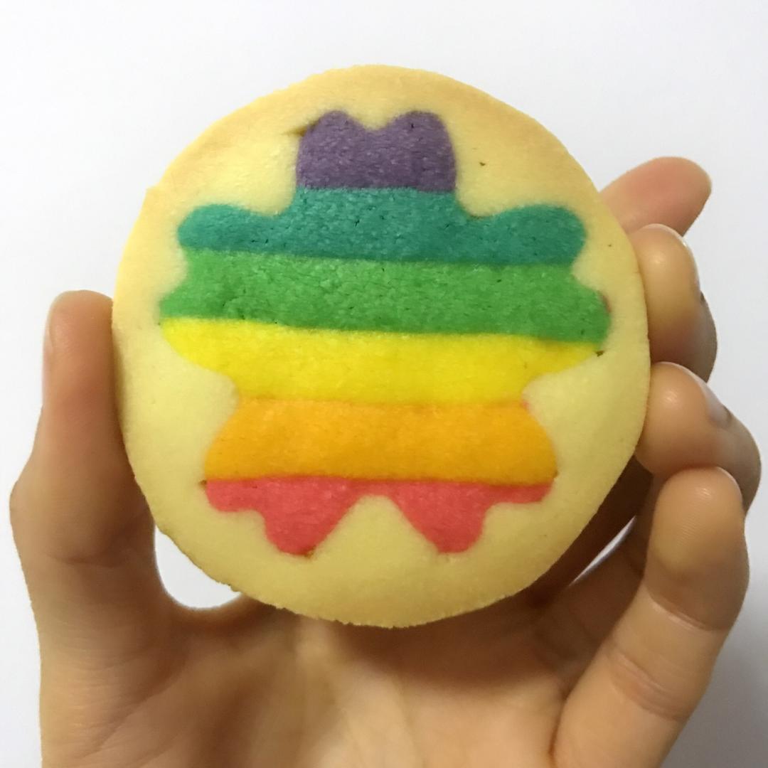 绝对惊呆所有人的彩虹心曲奇（26张超详细图步骤绝对良心）