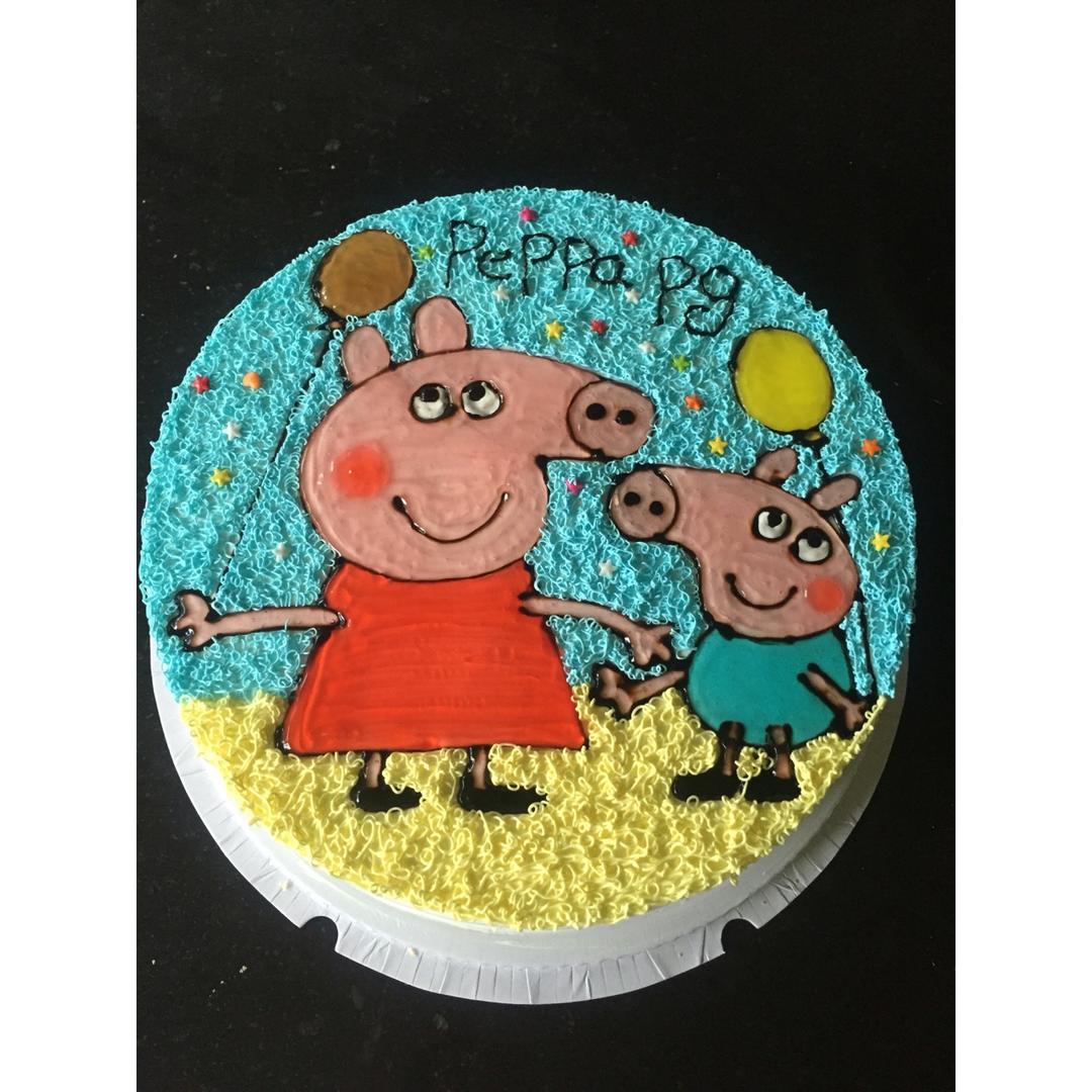 海洋眼眸做的小猪佩奇芝士转印