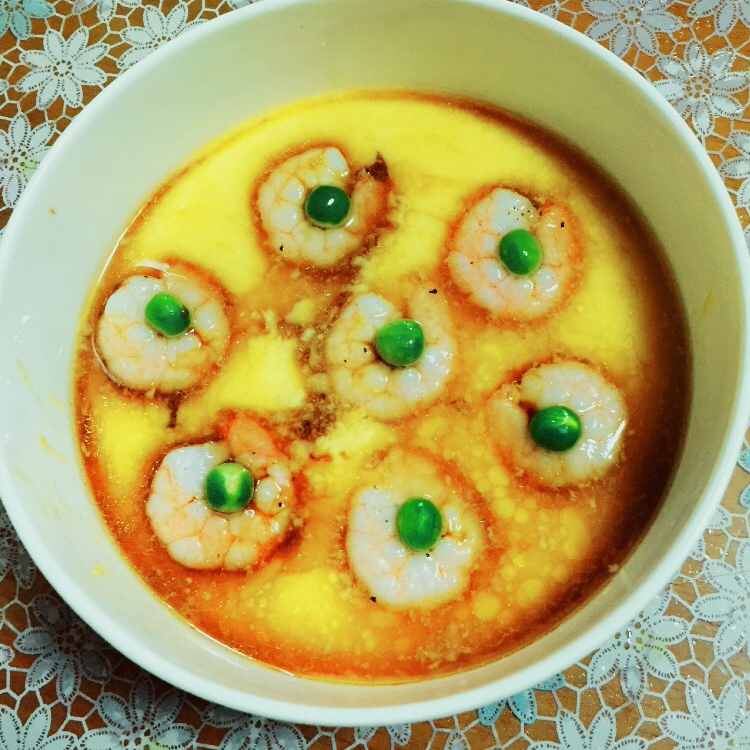 虾仁炖蛋