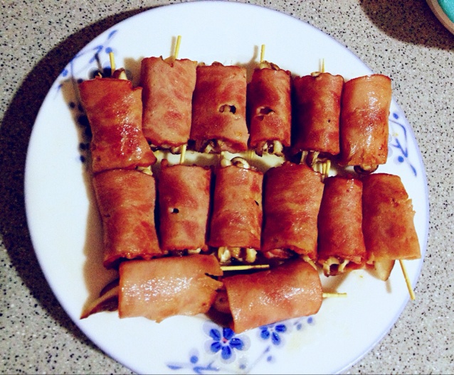 香菇培根卷