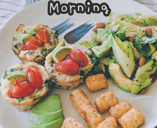 燕麦蛋白玛芬/低脂/高蛋白/减脂/瘦身/早餐「一人食」的做法