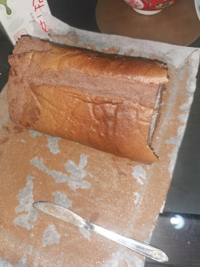 巧克力蛋糕卷（咖啡奶油馅儿）