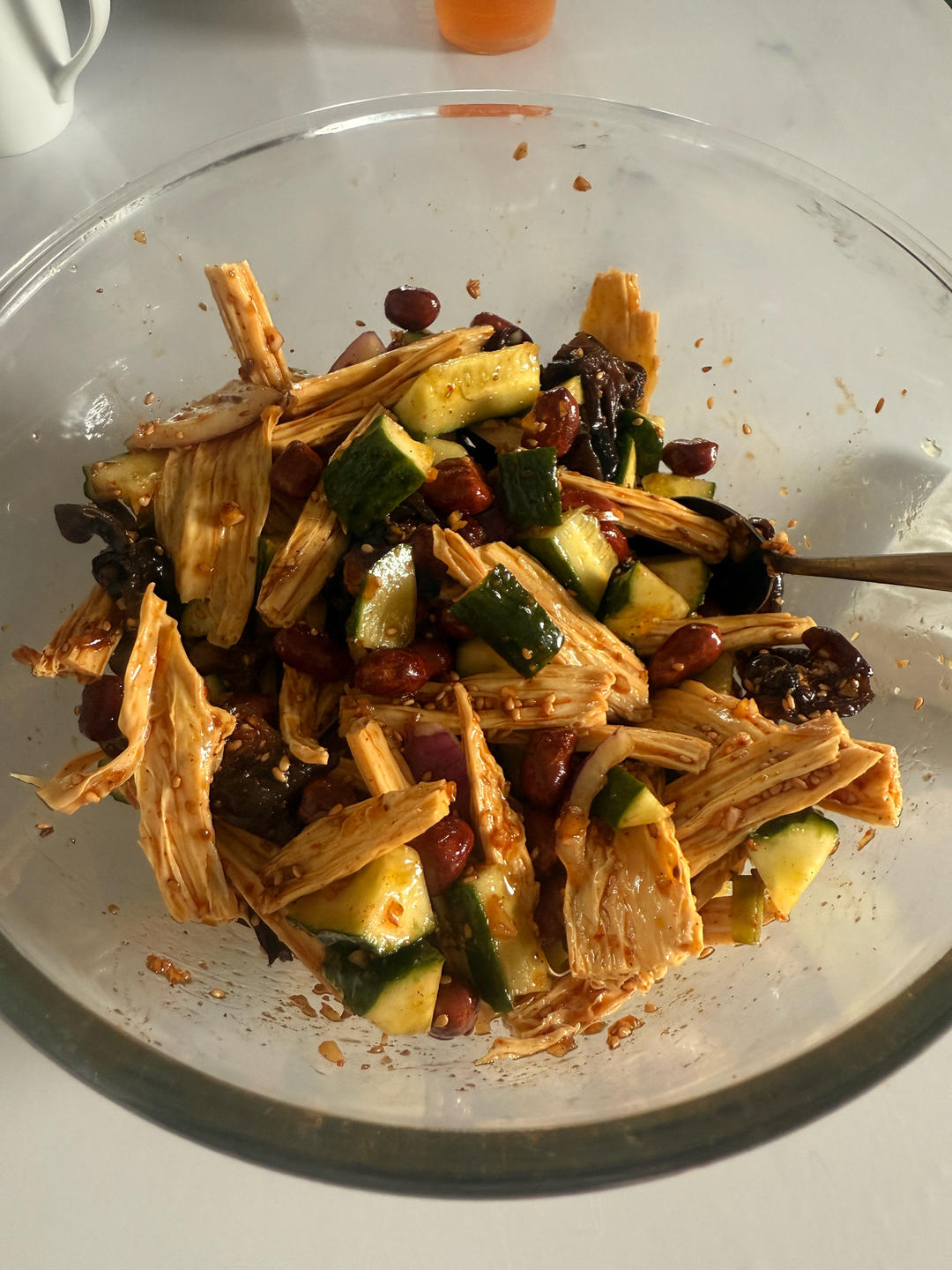 凉拌腐竹木耳黄瓜