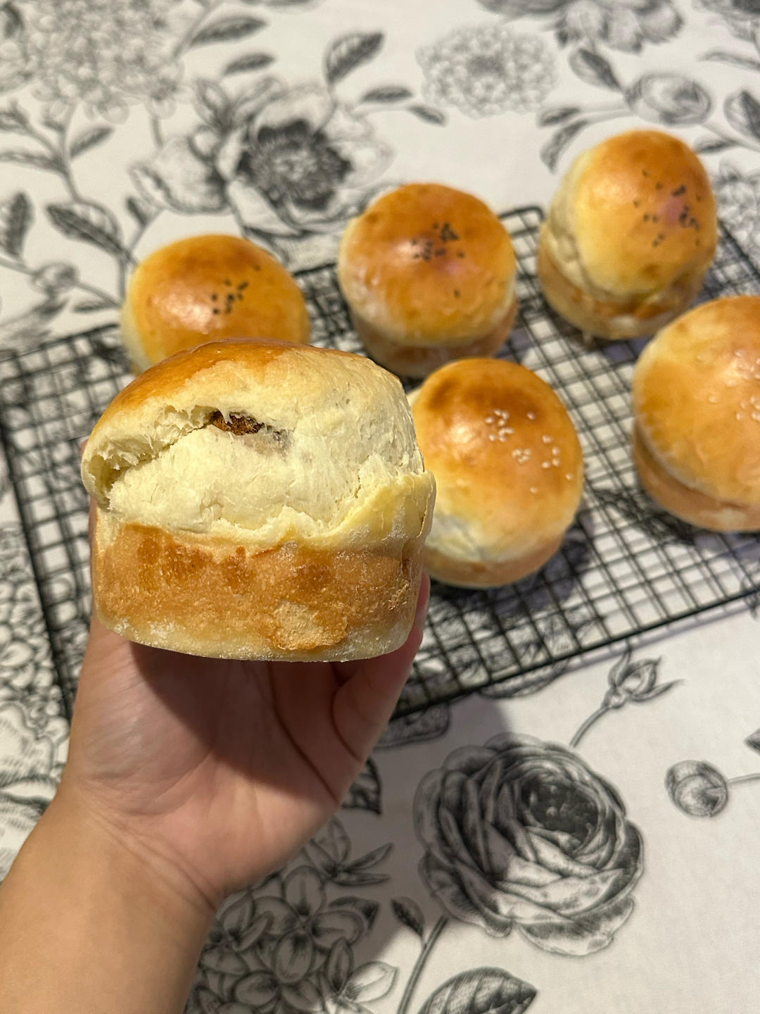 肉松沙拉酱面包（65度汤种）