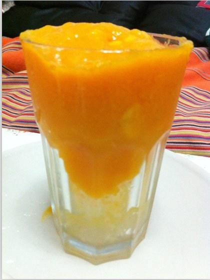 美味芒果冰沙的做法