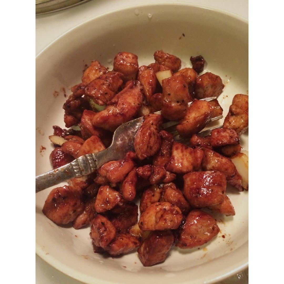 香蒜孜然猪肉粒-解馋神器