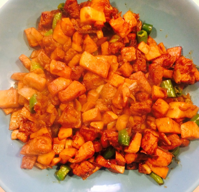 黑椒杏鲍菇牛肉粒