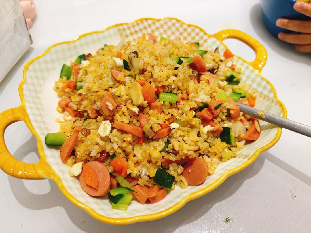 炒米饭蛋炒饭二十分钟快手家常