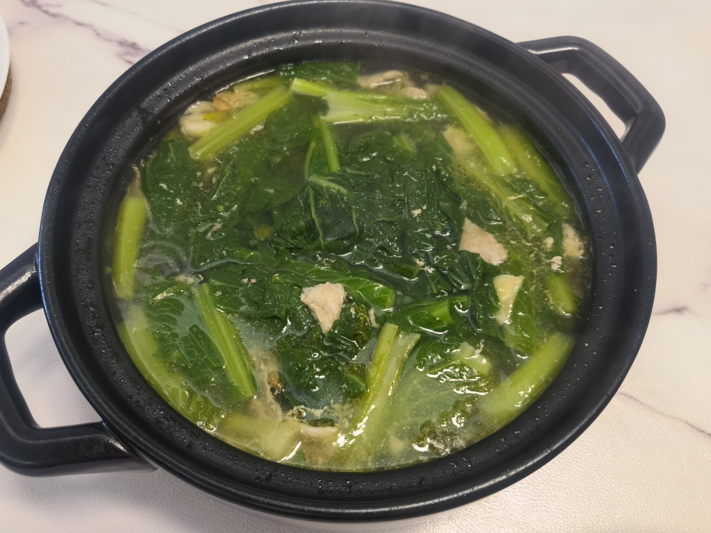 广式春菜瘦肉汤煲的做法