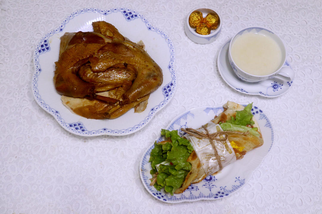 营养早餐～自制黄油手抓饼