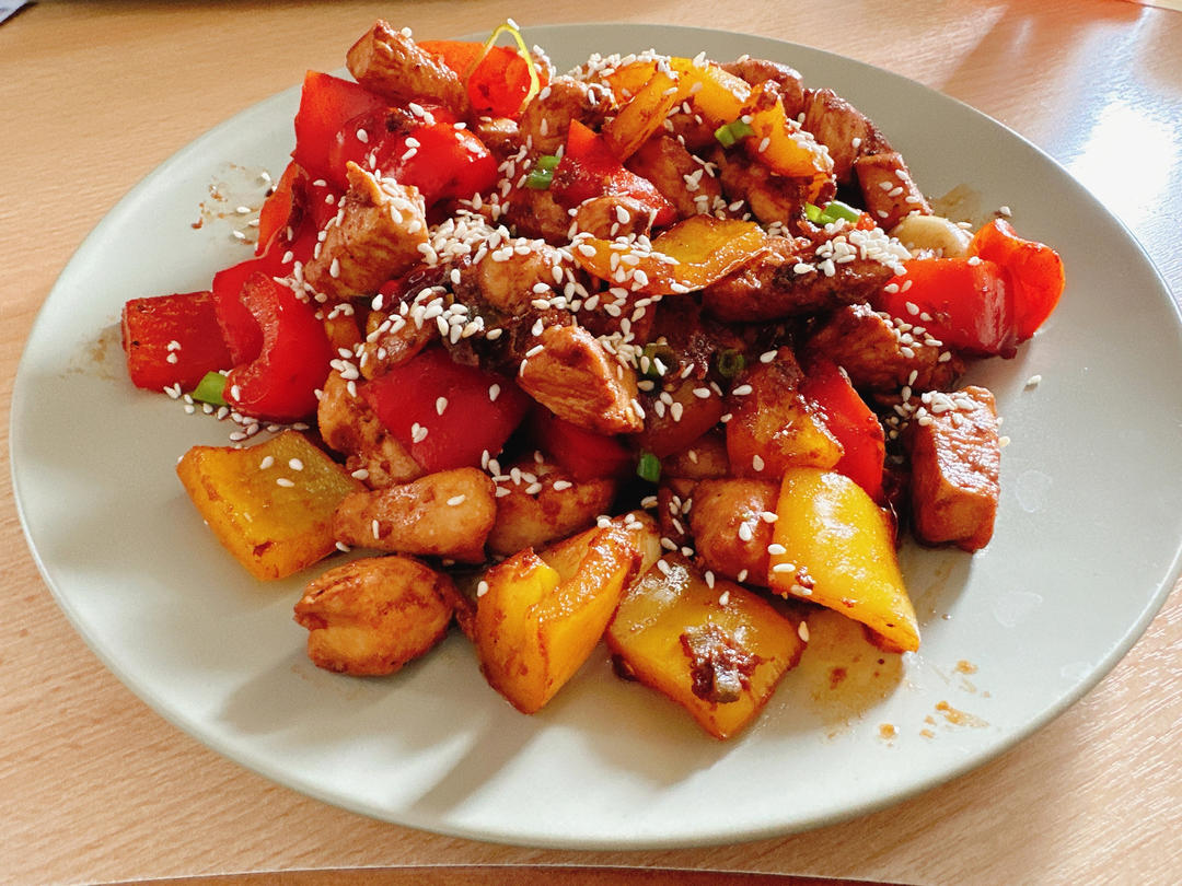 孜然蒜香鸡胸肉