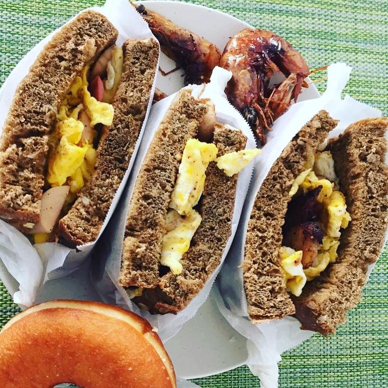 如何做超厚的沼三明治~详细tip！牛油果鸡蛋午餐肉三明治~