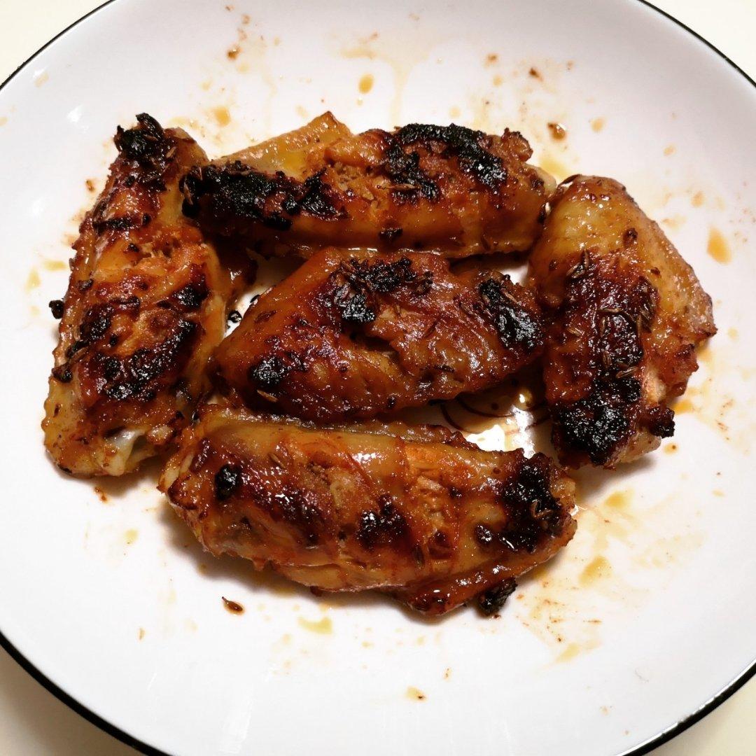免烤箱❗️好吃到舔手指的蒜香孜然奥尔良鸡翅