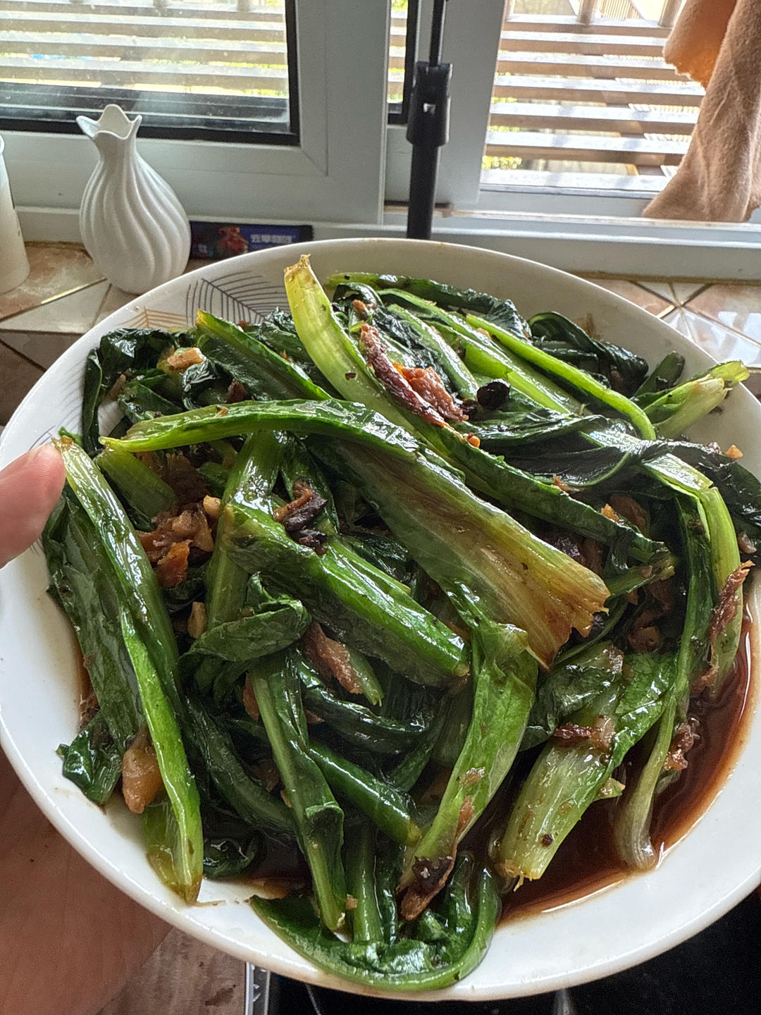 豆鼓鲮鱼油麦菜