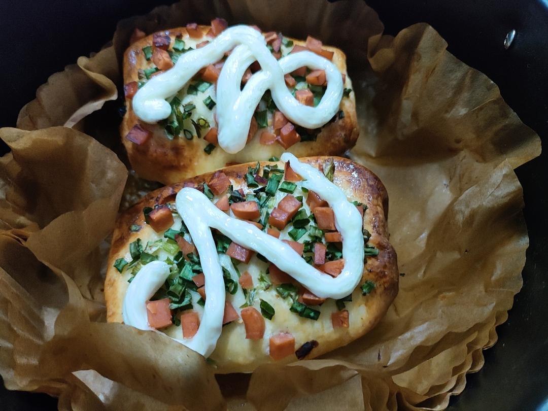 香葱火腿肉松面包