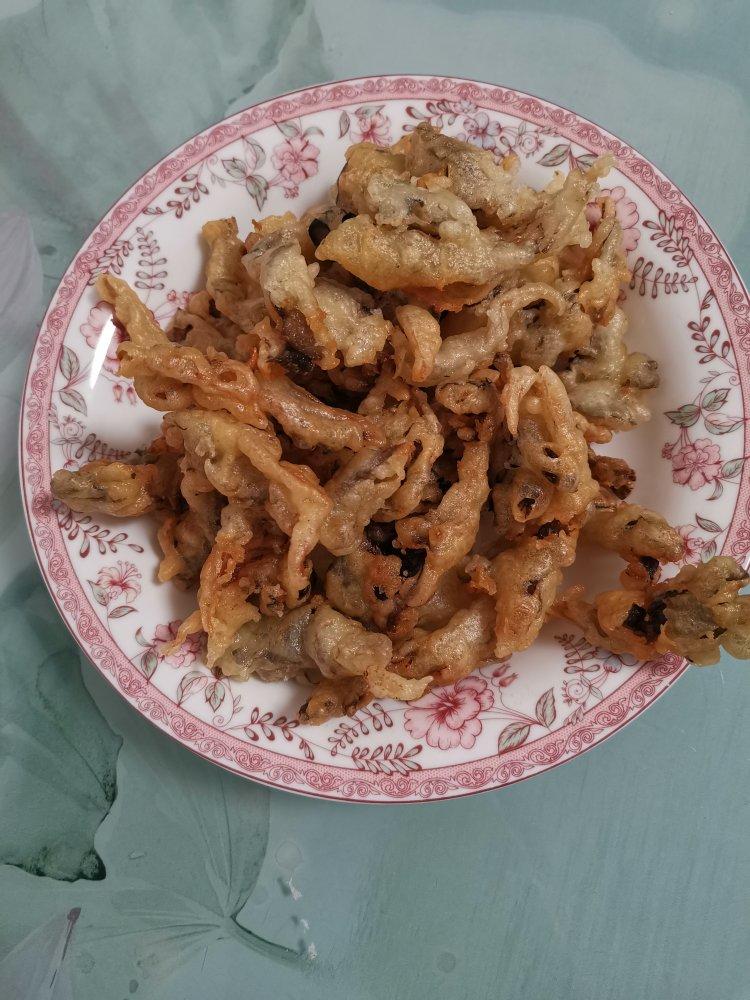 椒盐蘑菇-超好吃的下酒菜