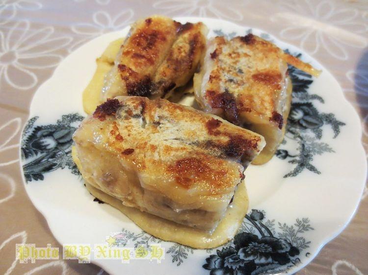 香蕉豆沙夹的做法