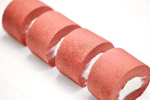 红丝绒海盐奶盖卷/🍓草莓乳酪奶盖卷的做法 步骤29