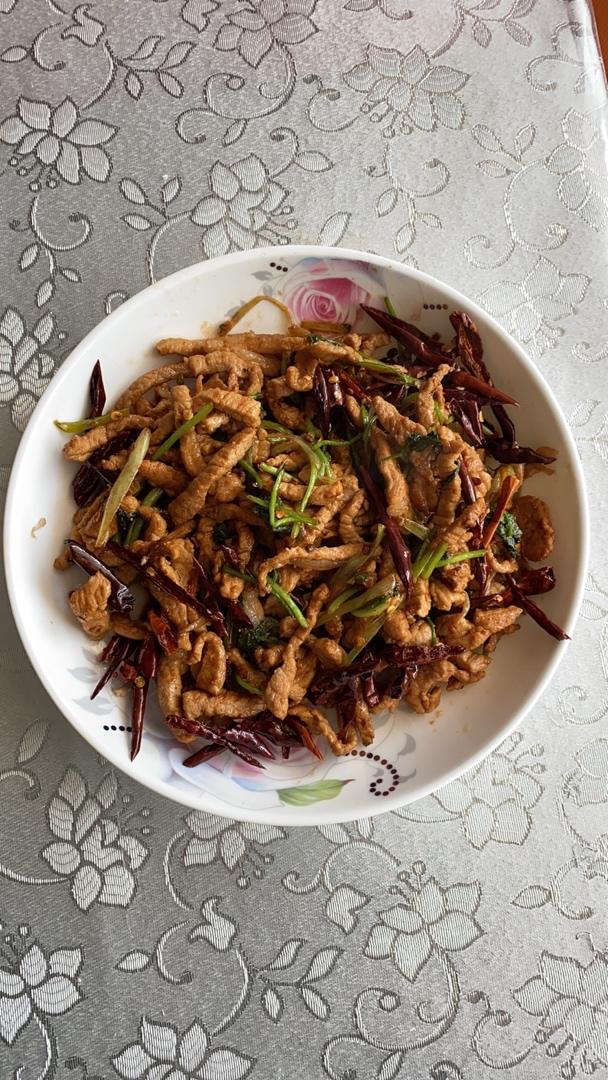 qq空间用户s1bz做的香辣肉丝我爸喜欢的味道欣小厨