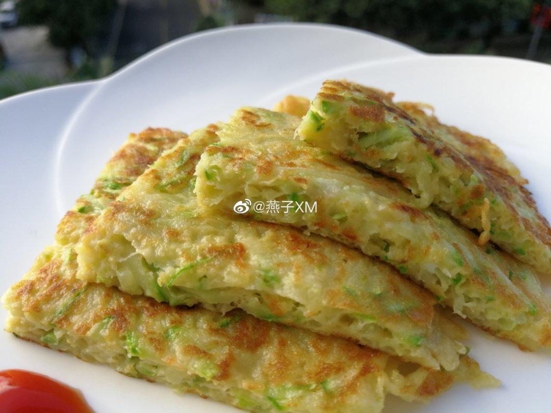 素食&葫芦瓜丝鸡蛋饼